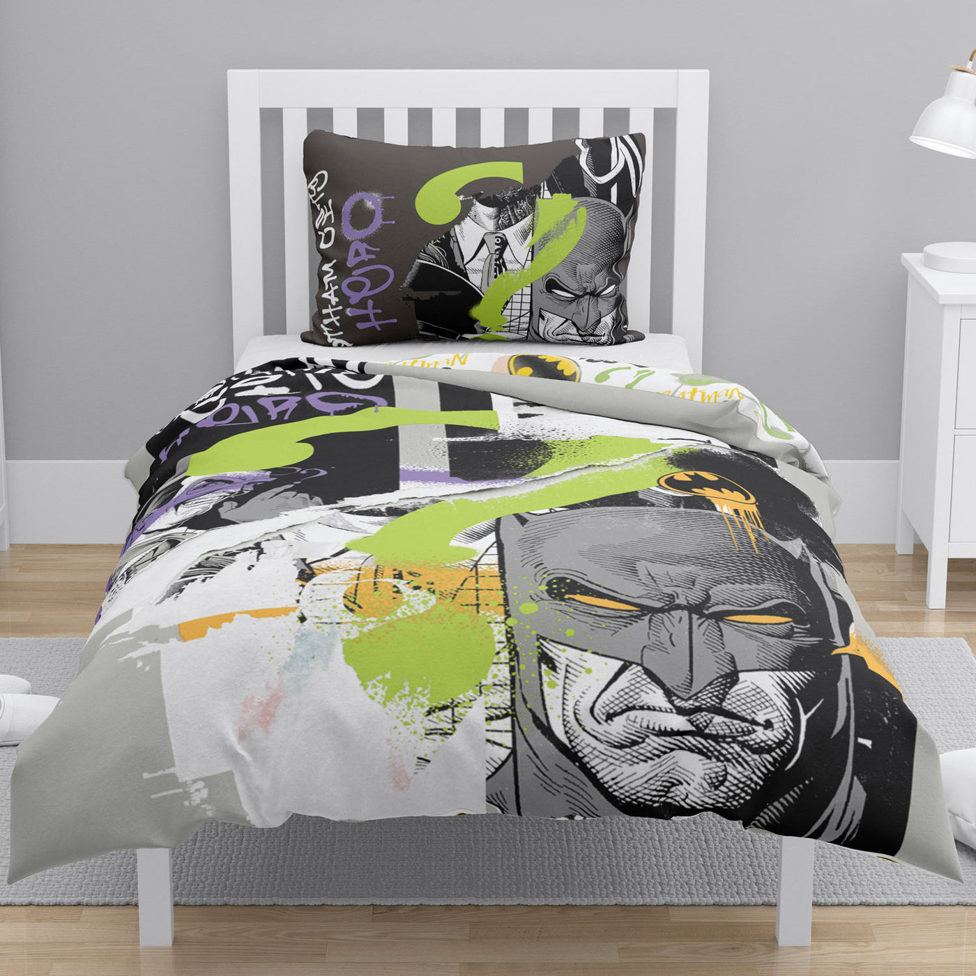 4 Pcs Kids Digital Printed Comforter Set Batman