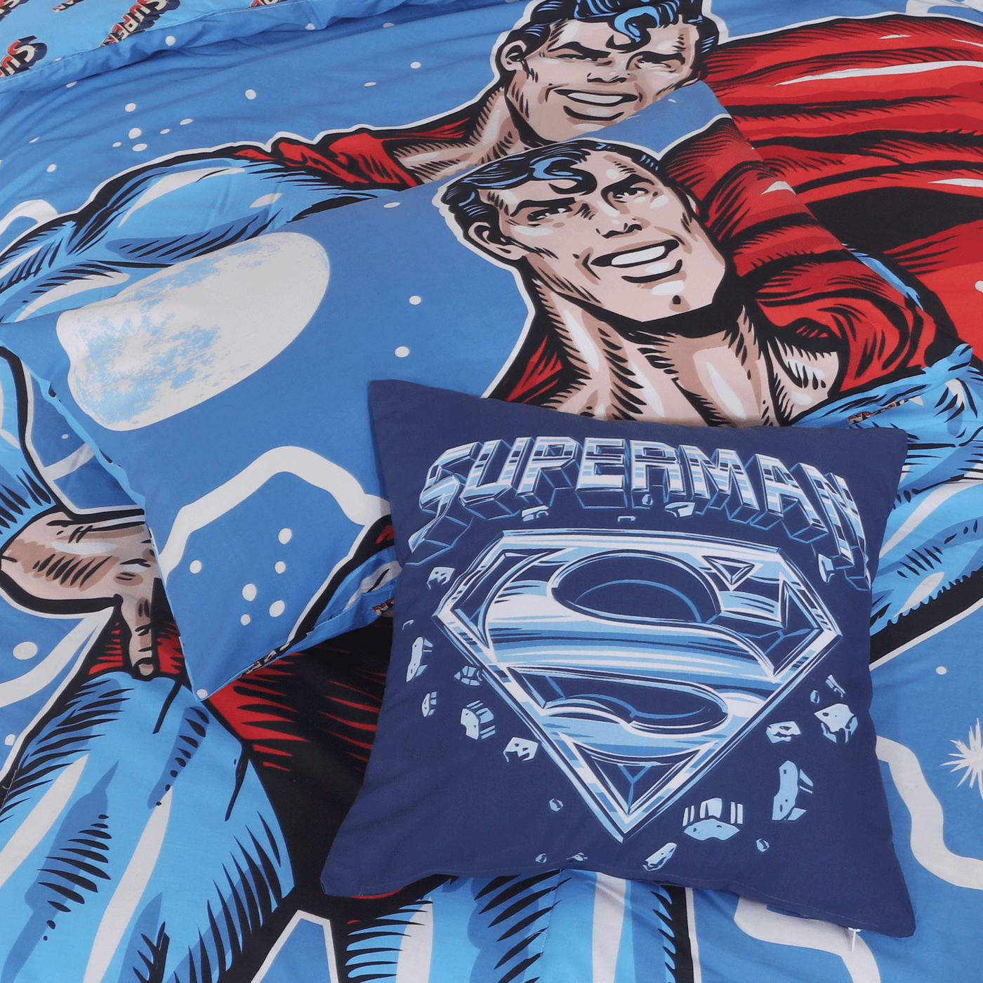 4 Pcs Kids Digital Printed Comforter Set Super Man