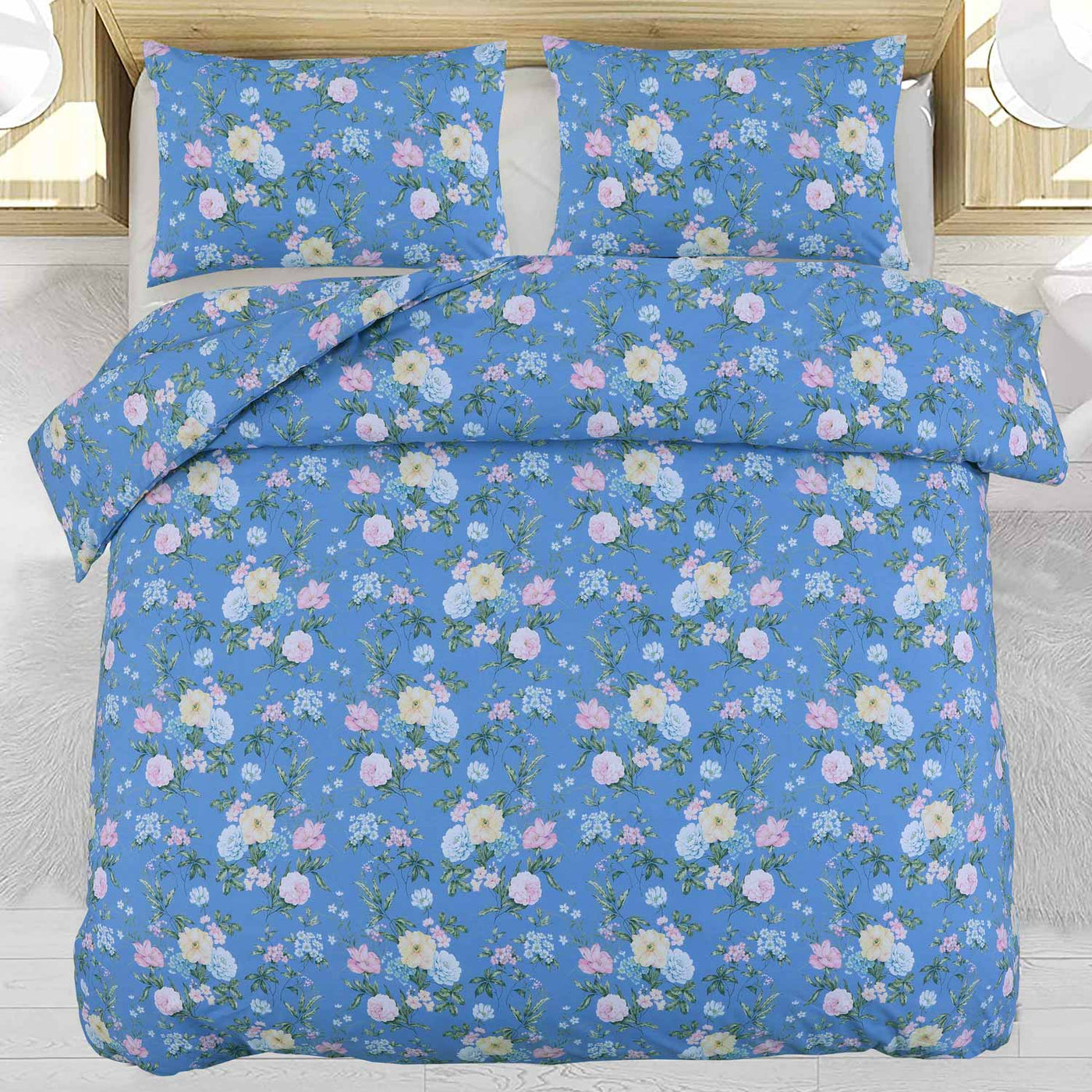 EVERYDAY ESSENTIAL T-144 DUVET COVER SET PASSIONATE PETAL