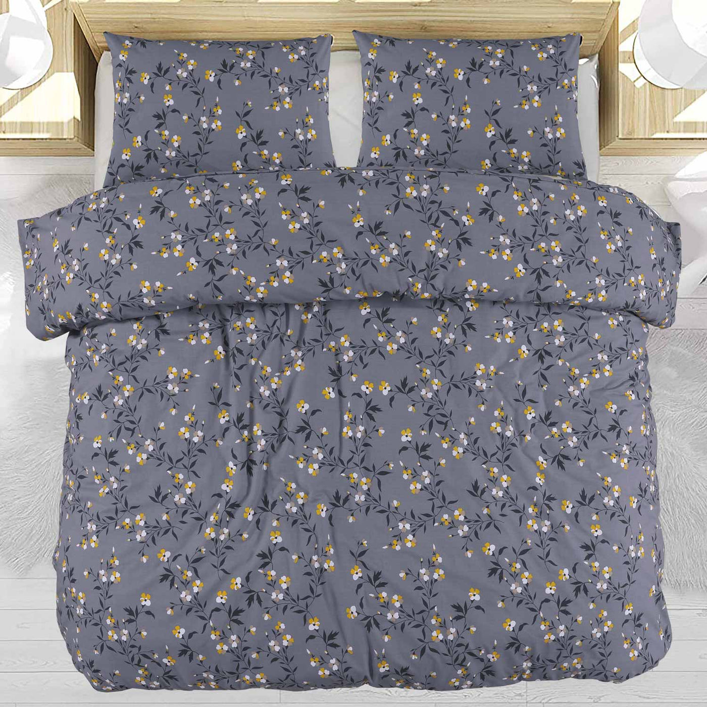 EVERYDAY ESSENTIAL T-144 DUVET COVER SET BOTANICAL FABOULOUS