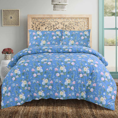 EVERYDAY ESSENTIAL T-144 DUVET COVER SET PASSIONATE PETAL