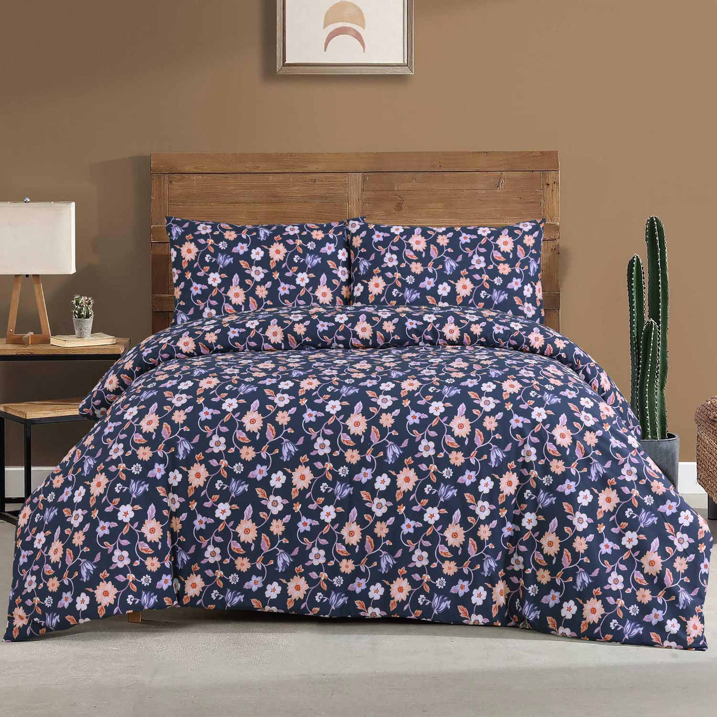 EVERYDAY ESSENTIAL T-144 DUVET COVER SET FLORILA
