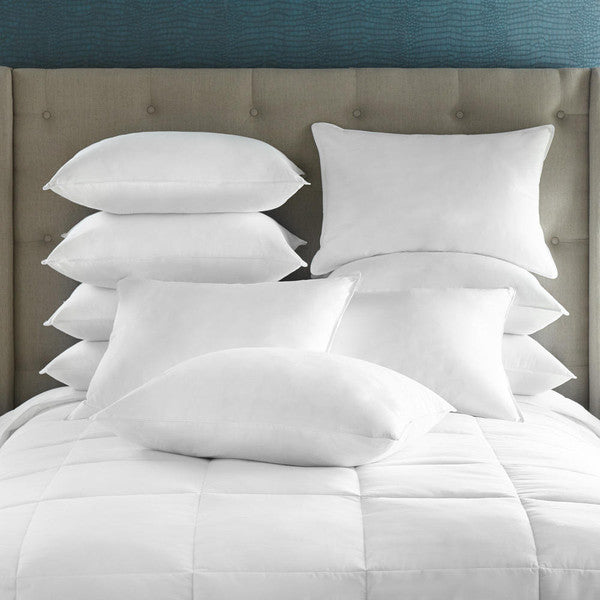 Hollow Fiber Filled Poly Cotton Cover High Loft Pillow 10 Pcs Pack