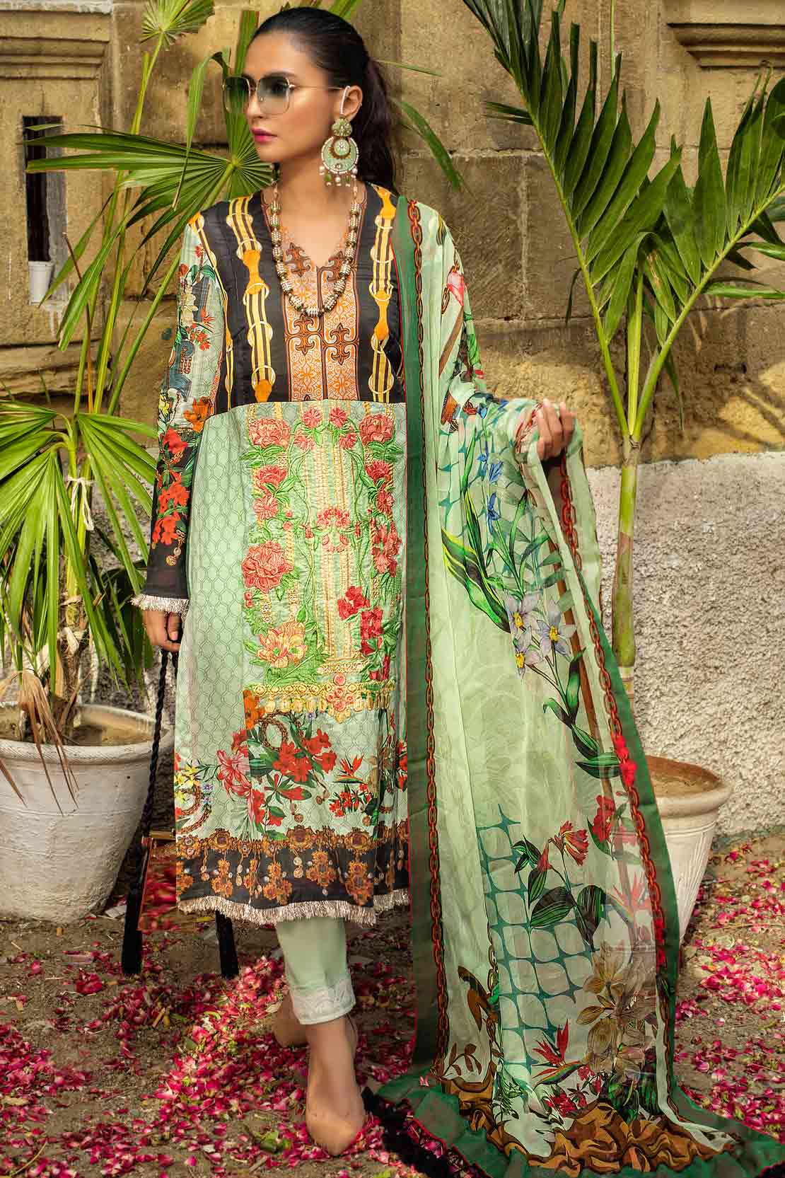 3 PIECE LAWN SUIT PERIDOT 101030 D-10