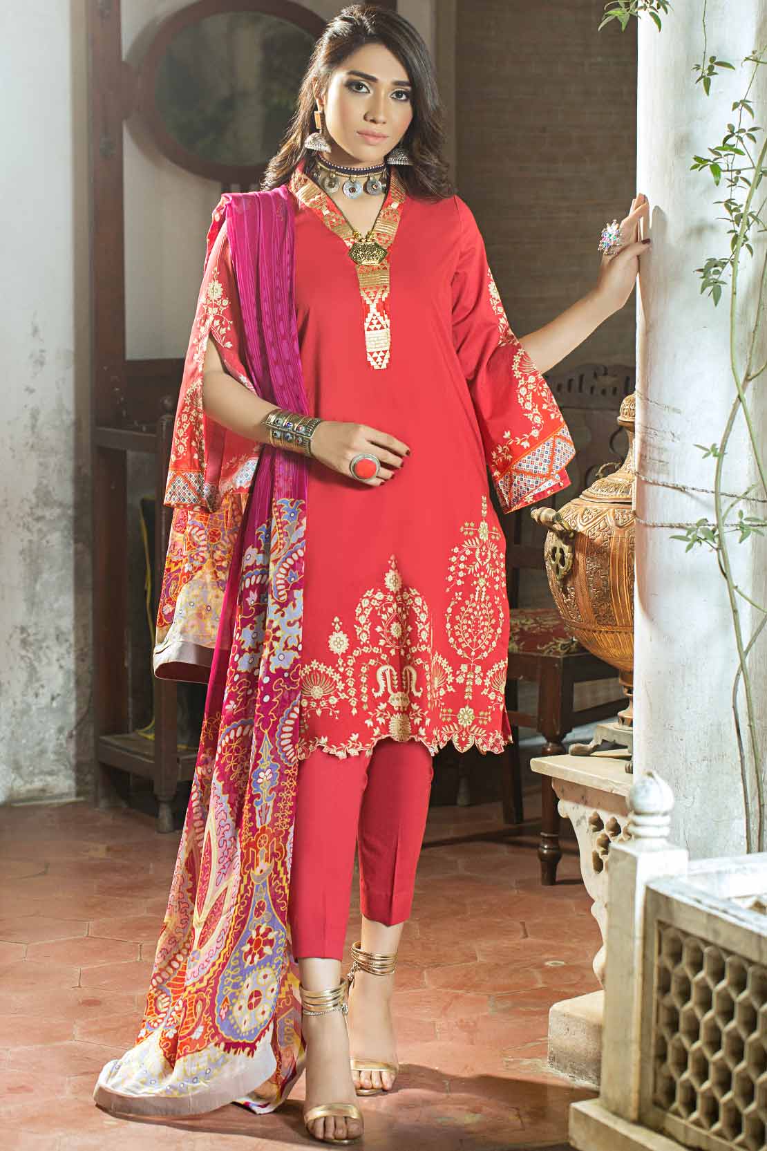 3 PIECE COTTON SUIT ZINAT 101230