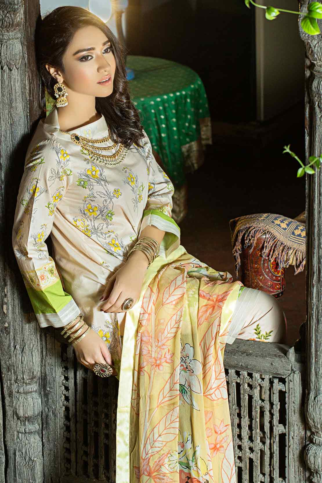 3 PIECE COTTON SUIT NUR UN NISA 101222