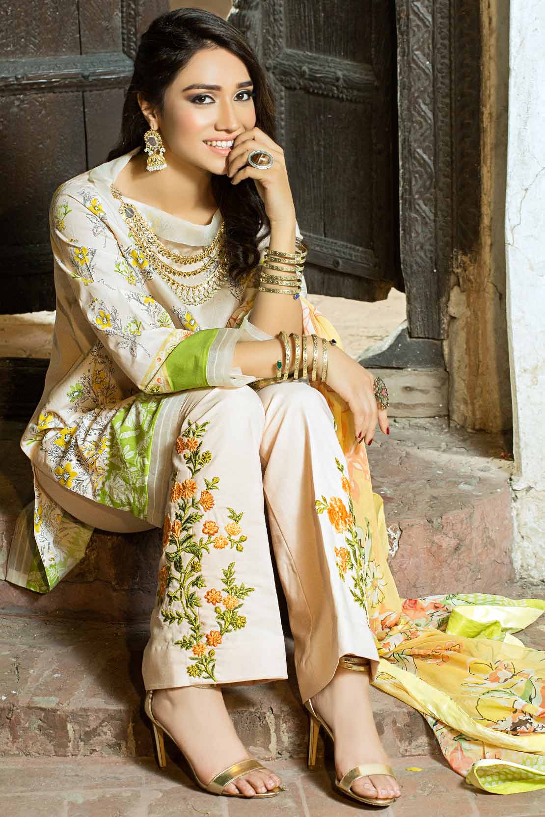 3 PIECE COTTON SUIT NUR UN NISA 101222