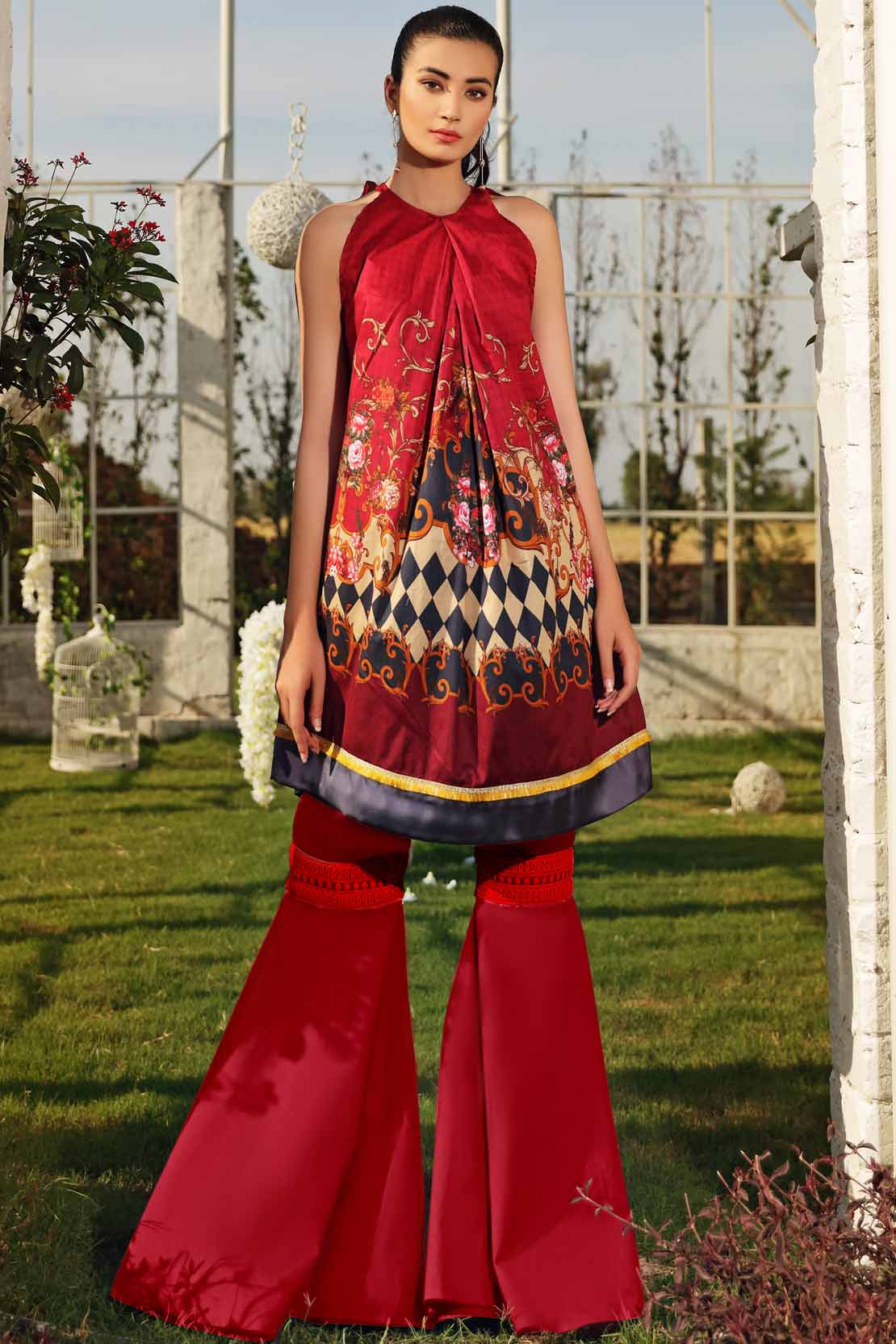 2 PCS DIGITAL PRINTED SUIT PRIMEVERE