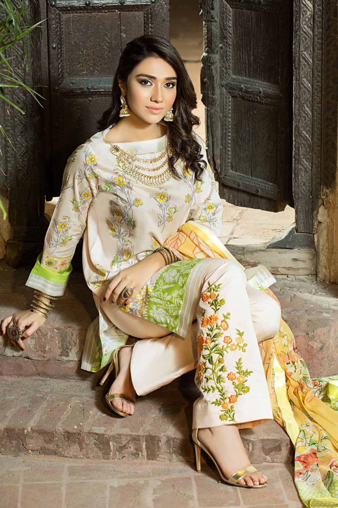 3 PIECE COTTON SUIT NUR UN NISA 101222