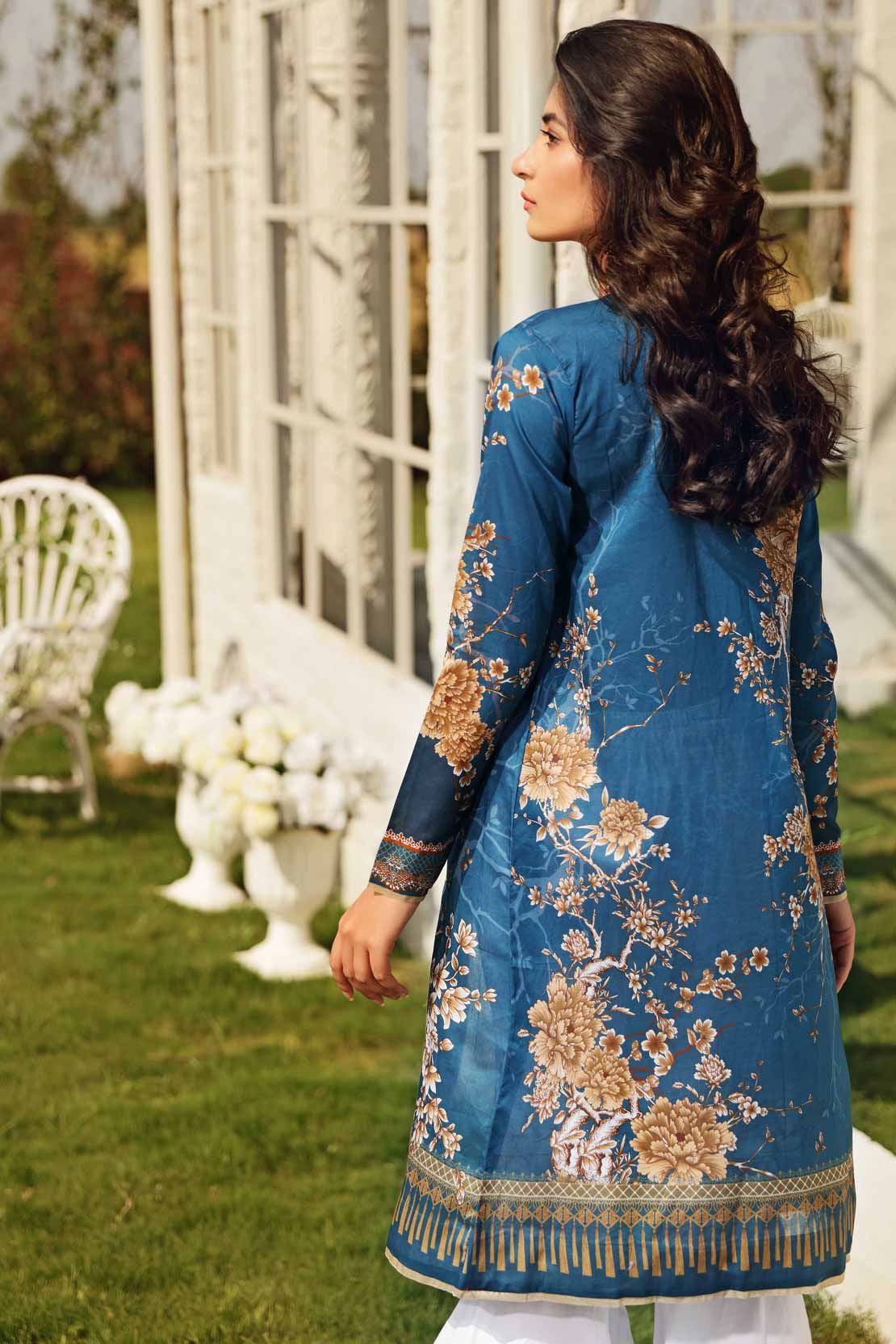 2 PCS DIGITAL PRINTED SUIT ROSE ORIENTALE