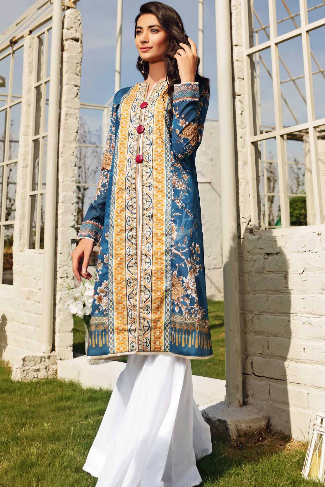 2 PCS DIGITAL PRINTED SUIT ROSE ORIENTALE