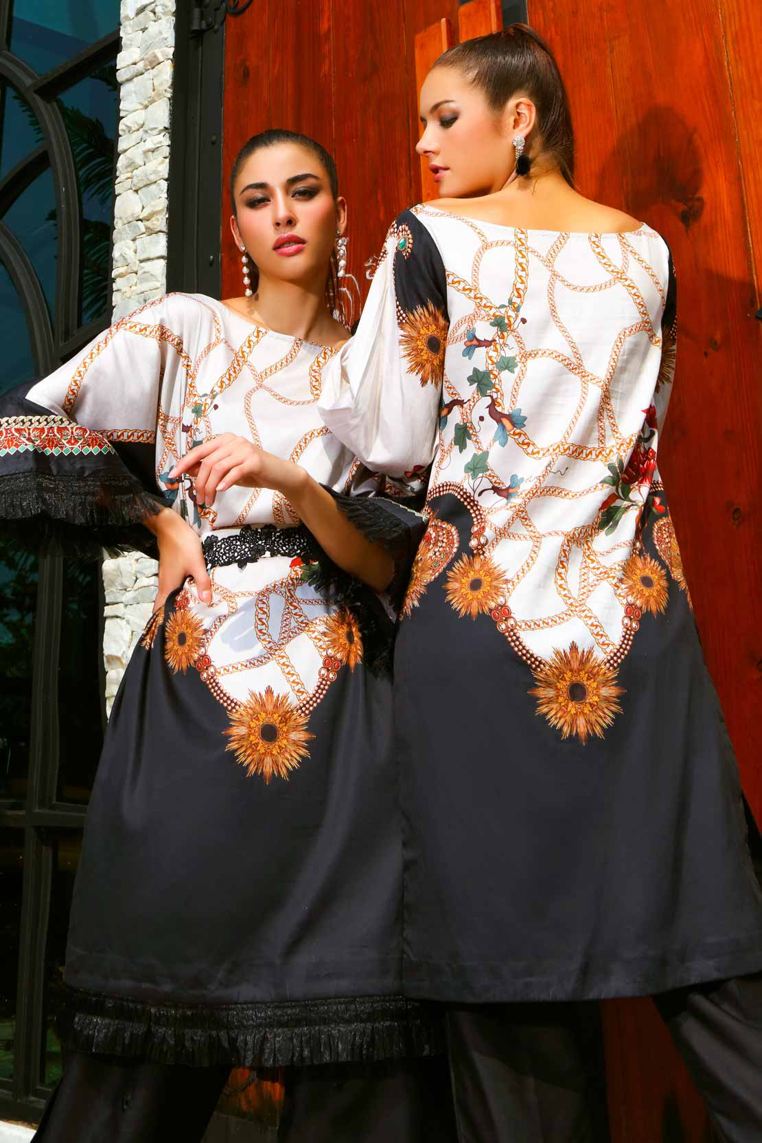 1 PIECE DIGITAL PRINTED SHIRT AYSEL 101044