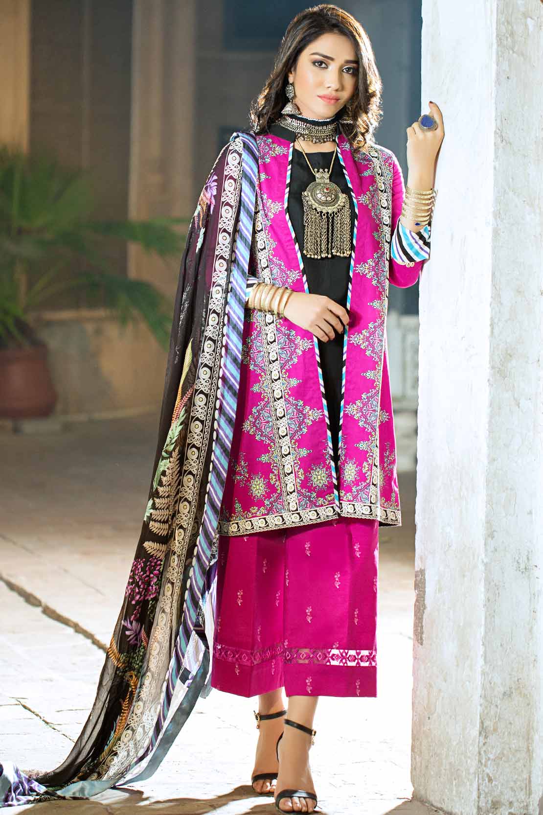 3 PIECE COTTON SUIT ANDALEEP 101231