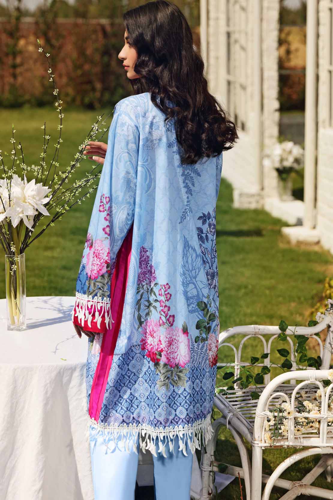 2 PCS DIGITAL PRINTED SUIT ROSE VIOLETTA