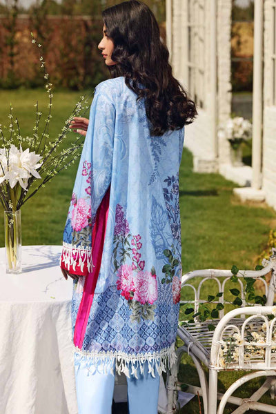 2 PCS DIGITAL PRINTED SUIT ROSE VIOLETTA