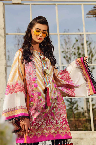 2 PCS DIGITAL PRINTED SUIT ROSE SAUVAGE