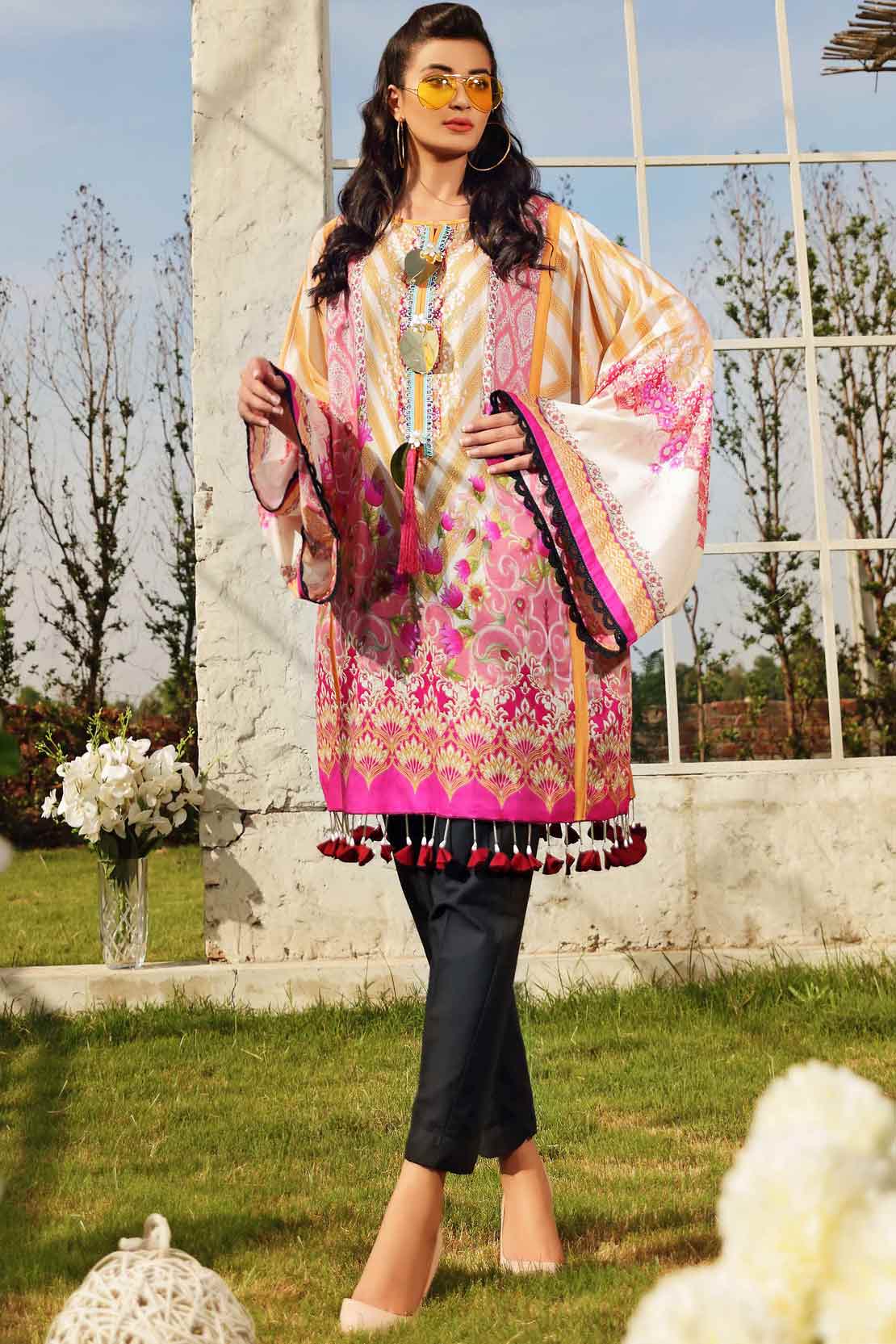 2 PCS DIGITAL PRINTED SUIT ROSE SAUVAGE