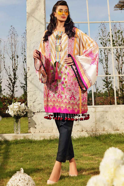 2 PCS DIGITAL PRINTED SUIT ROSE SAUVAGE