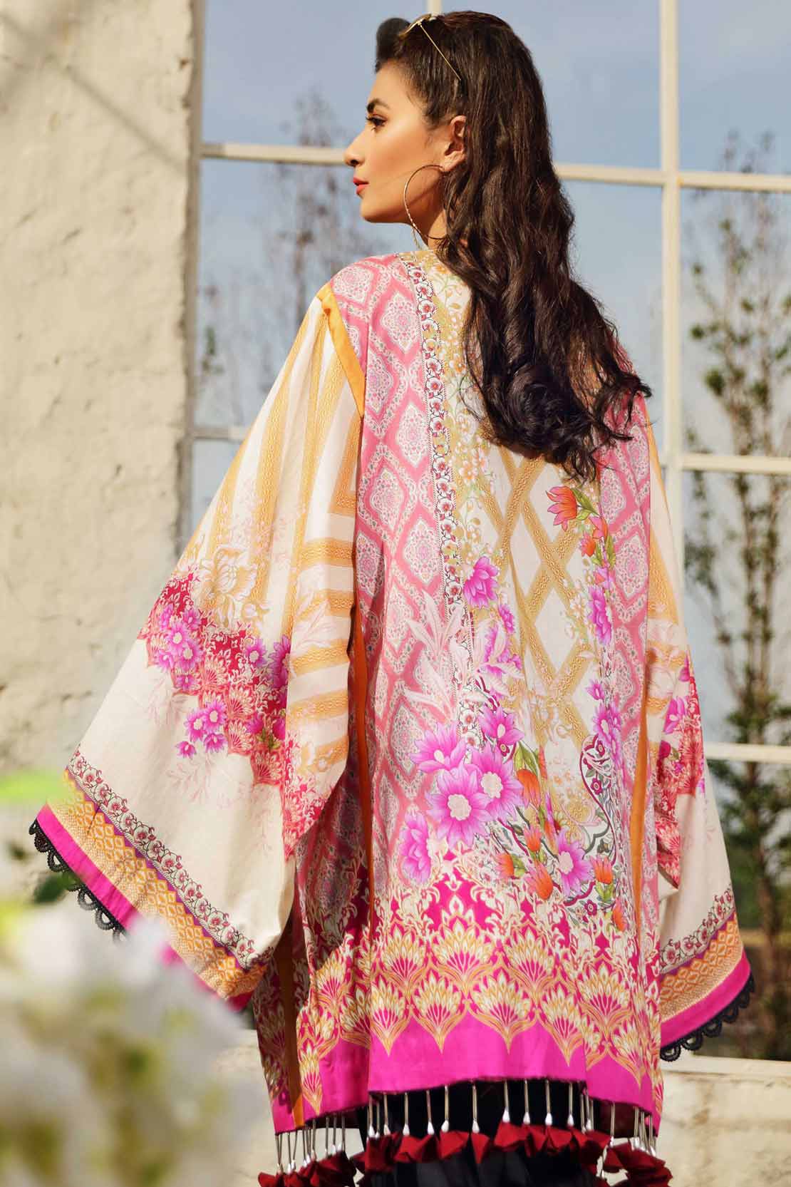 2 PCS DIGITAL PRINTED SUIT ROSE SAUVAGE