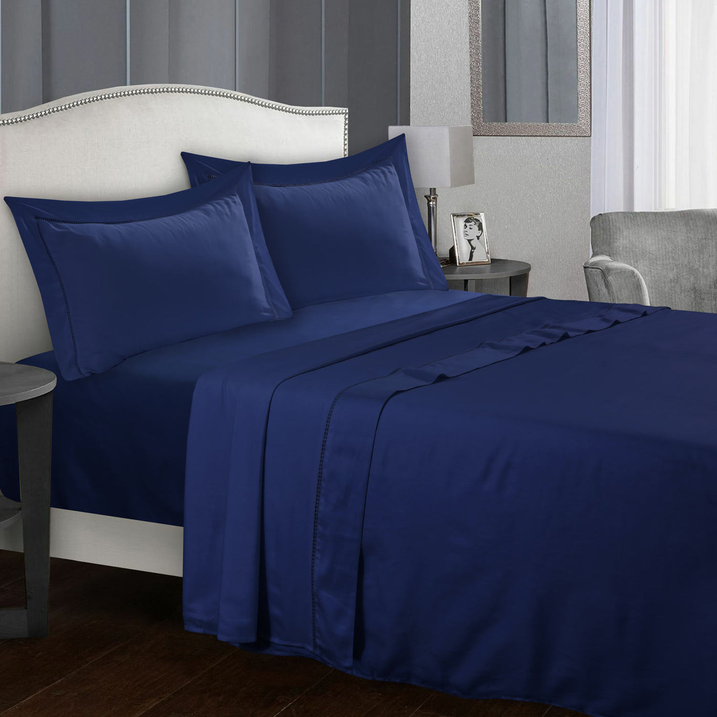 T-300 DYED FLAT SHEET BLUE