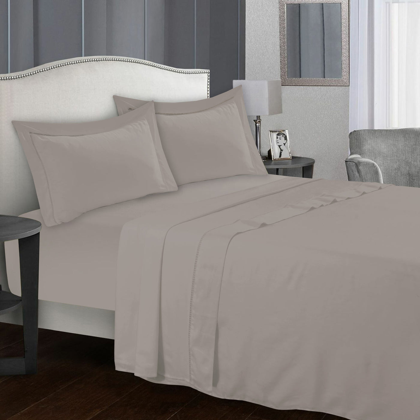 T-300 DYED FLAT SHEET KHAKI