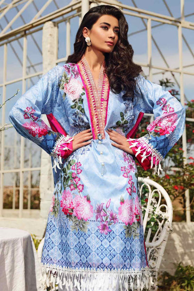 2 PCS DIGITAL PRINTED SUIT ROSE VIOLETTA