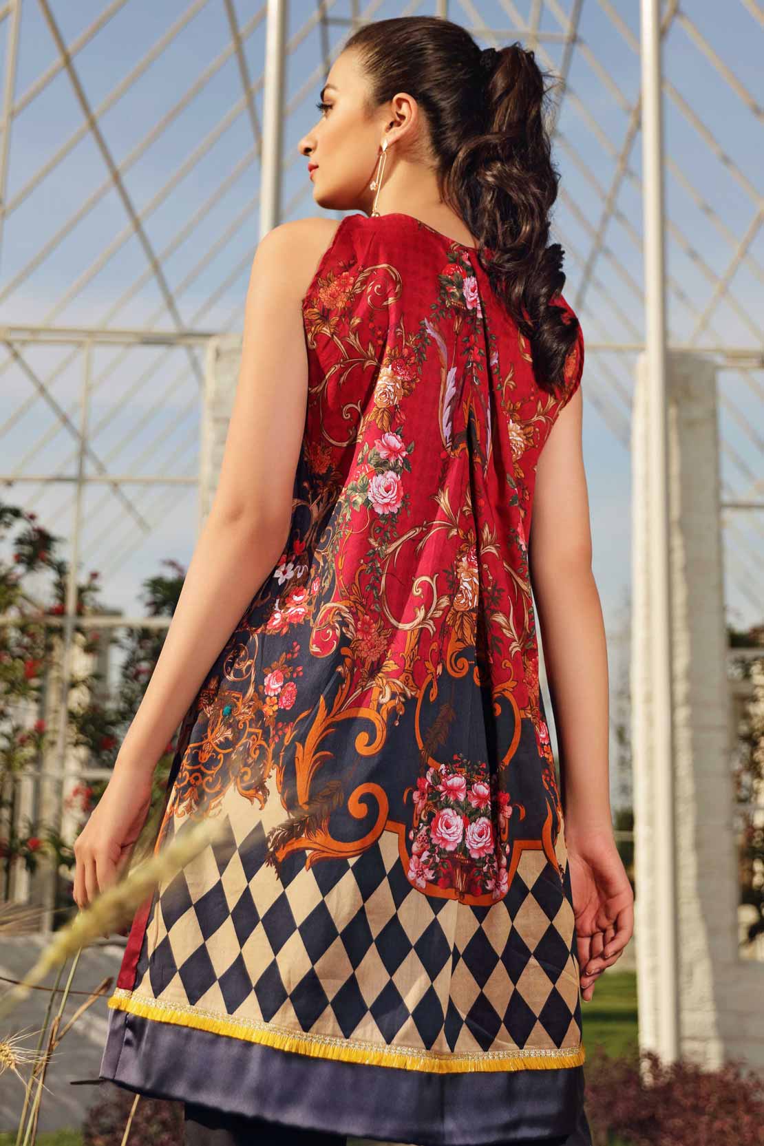 2 PCS DIGITAL PRINTED SUIT PRIMEVERE