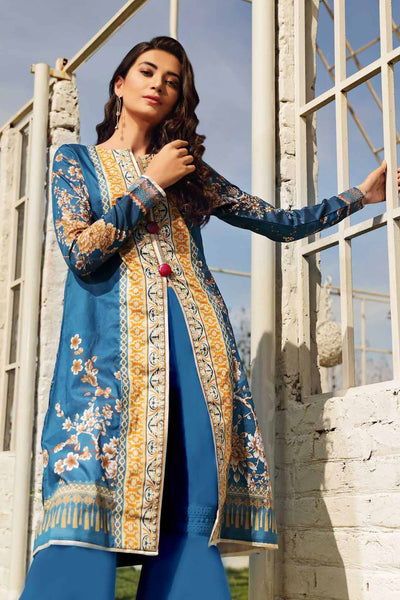 2 PCS DIGITAL PRINTED SUIT ROSE ORIENTALE