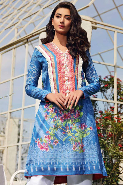 2 PCS DIGITAL PRINTED SUIT ROSE CLEMATIS